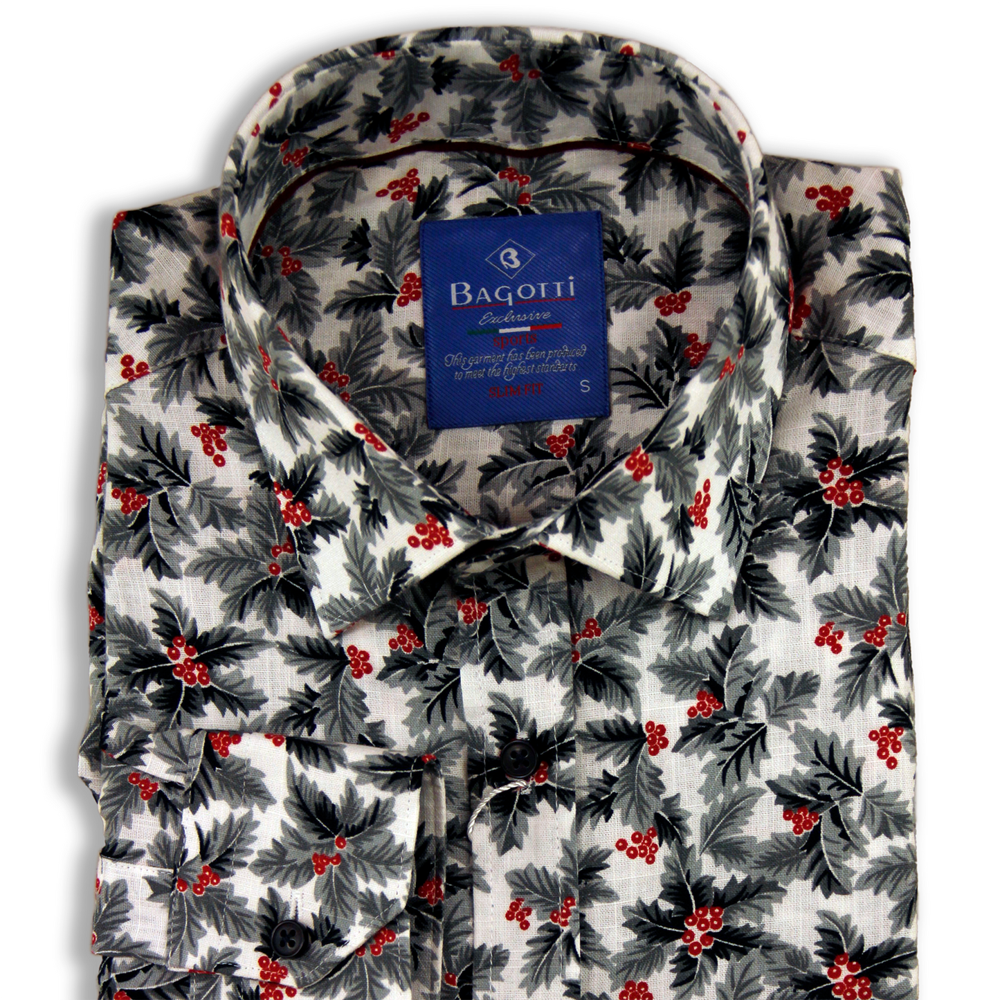 Chemise décontractée noire à fleurs