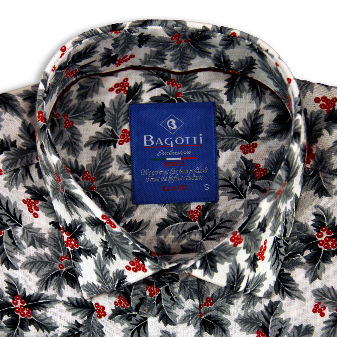 Chemise décontractée noire à fleurs
