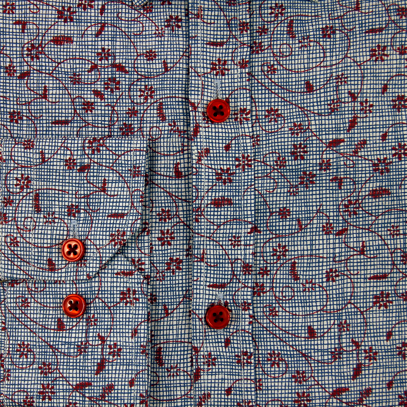 Floral Red Casual Shirt