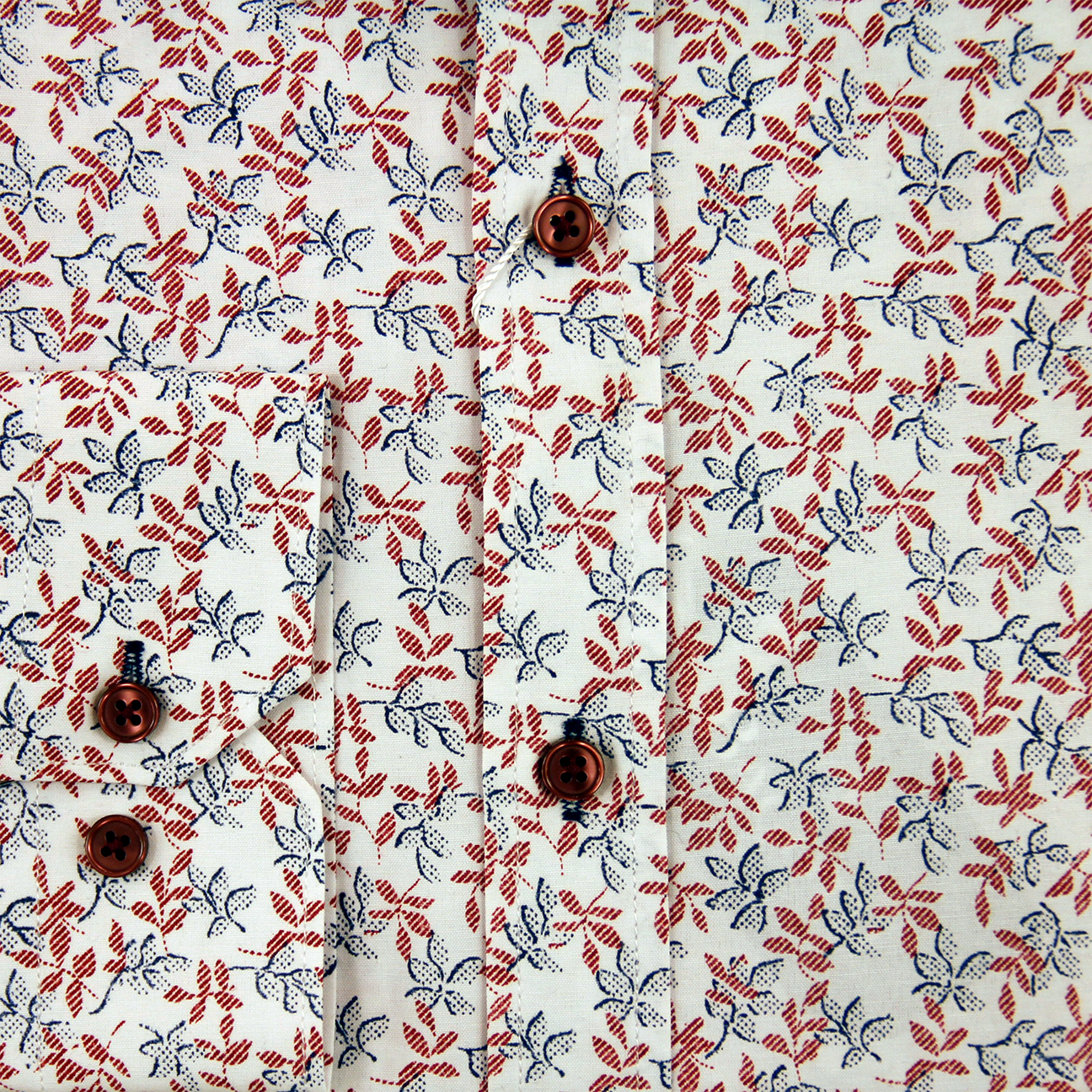 Floral RedWhite Casual Shirt