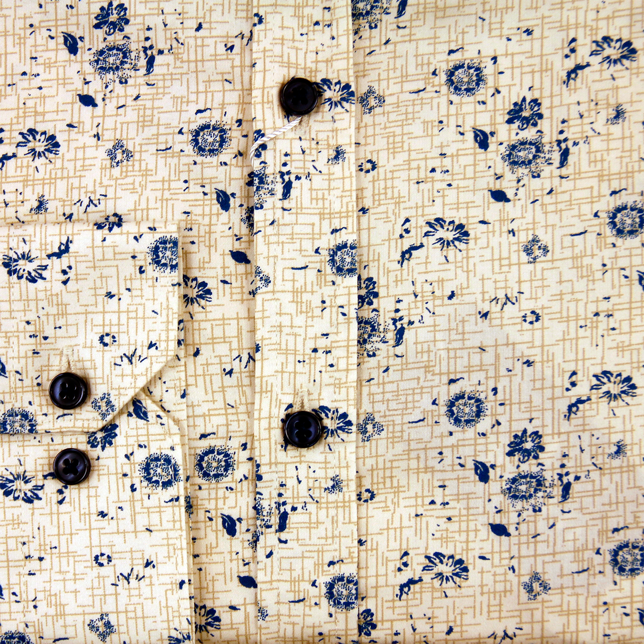 Blue Yellow Casual Shirt