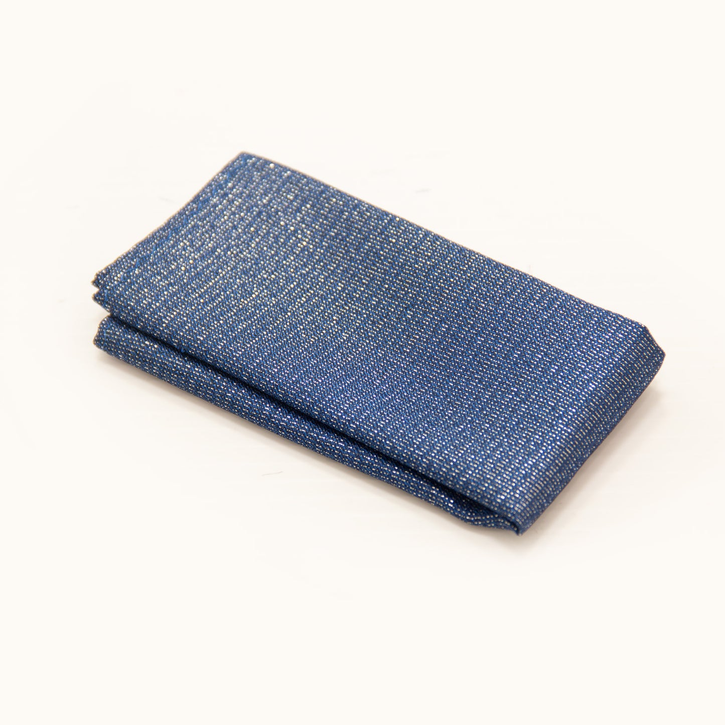 Blue n Silver Bow Tie - Printed