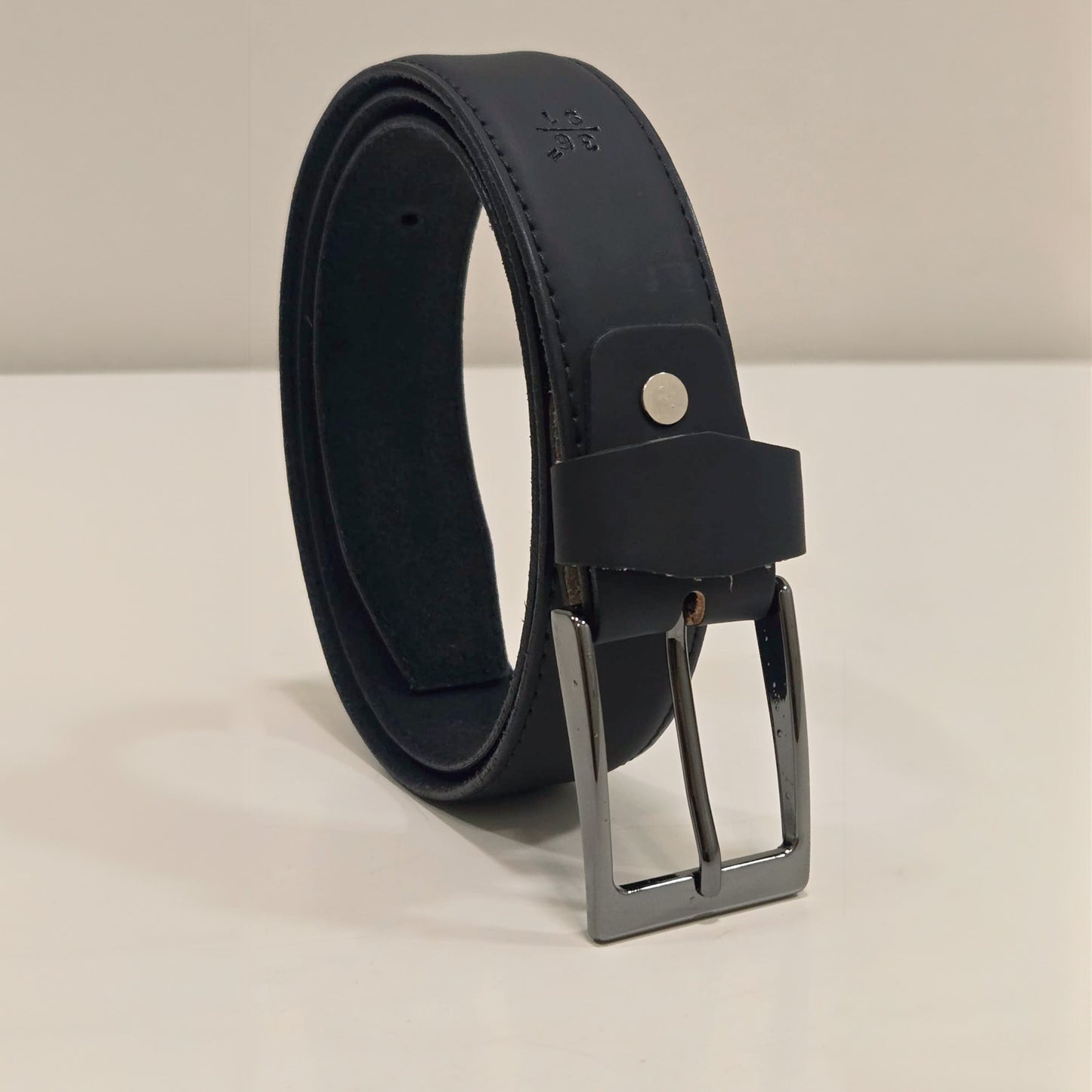 Leather Suade Belt Black