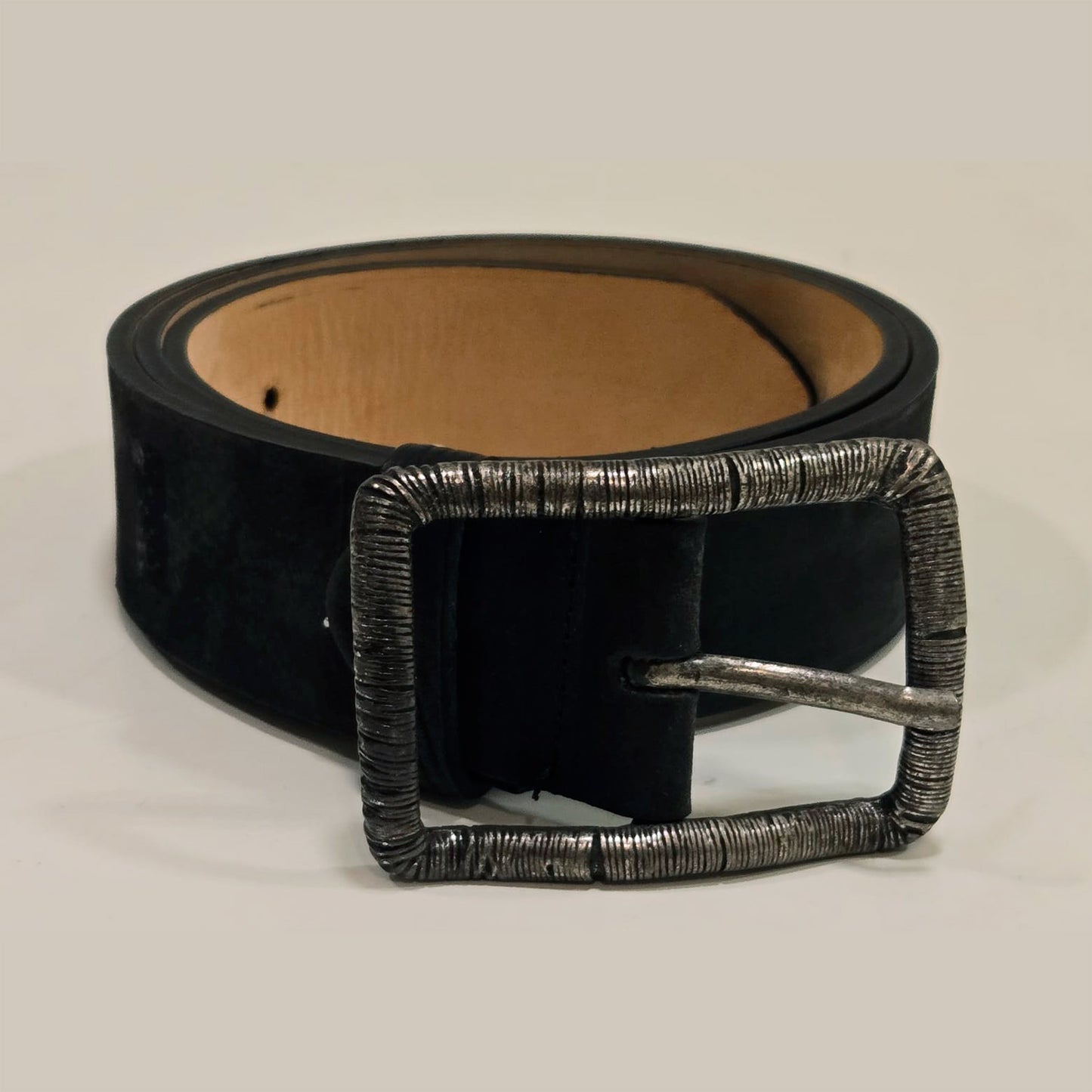 Leather Suade Belt Black