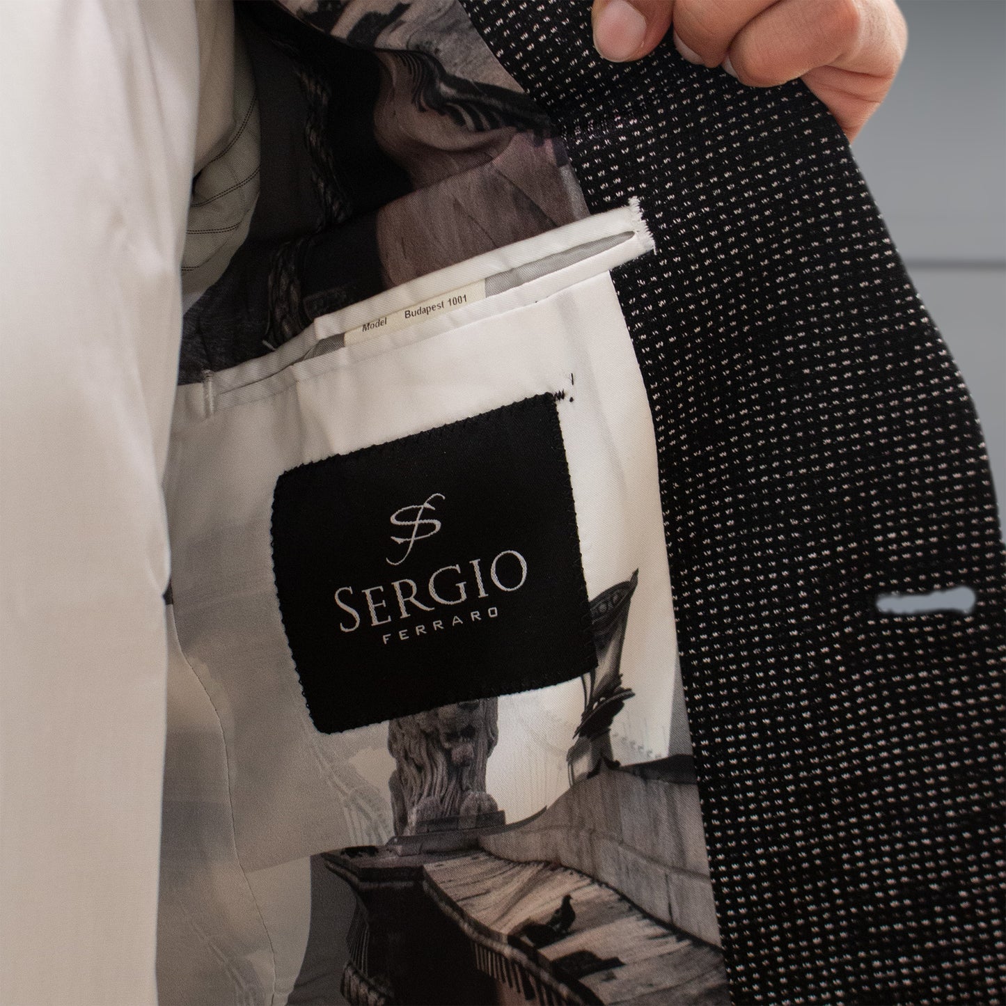 Sergio Black/White - Slim Fit