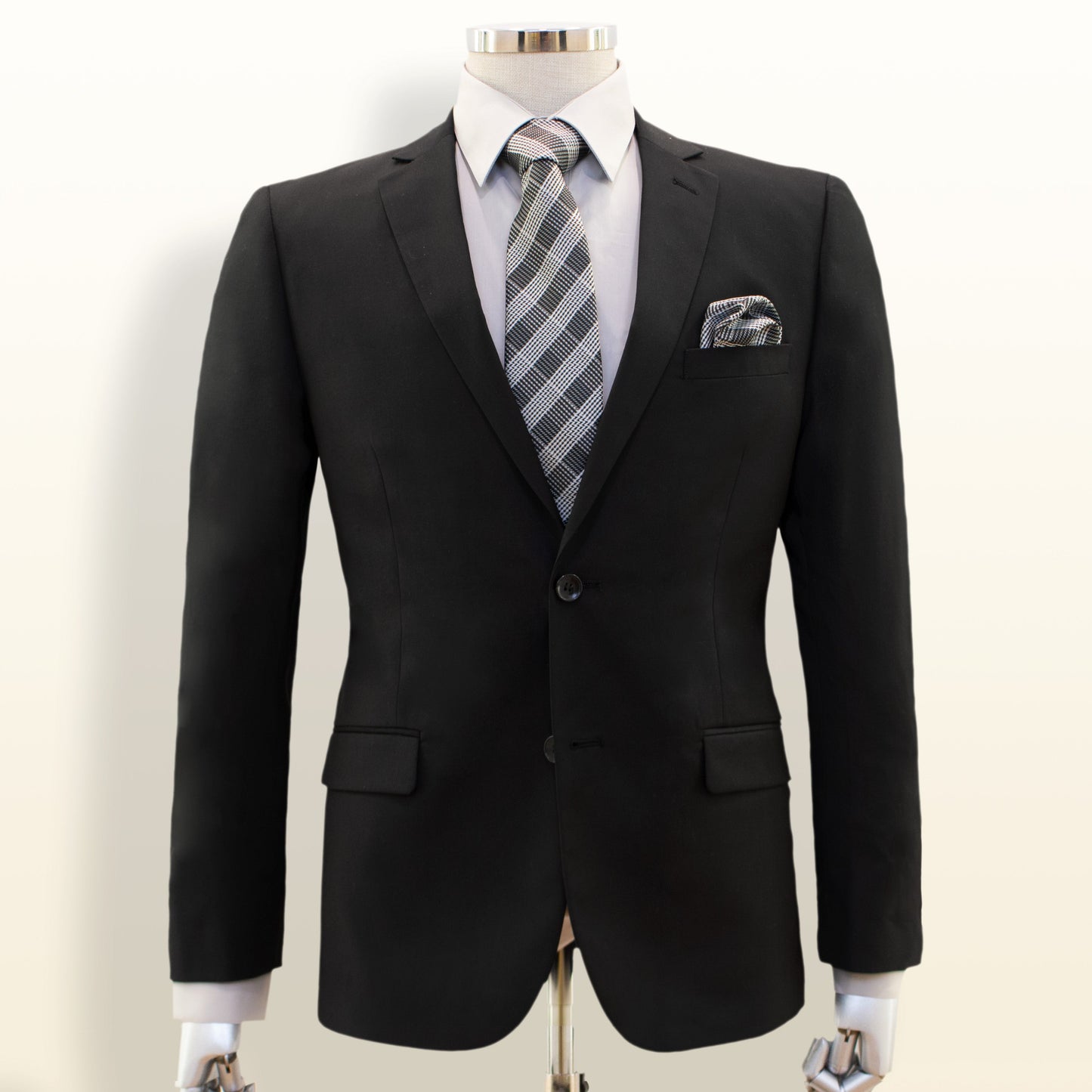 Carlo Lusso Black - Straight Slim