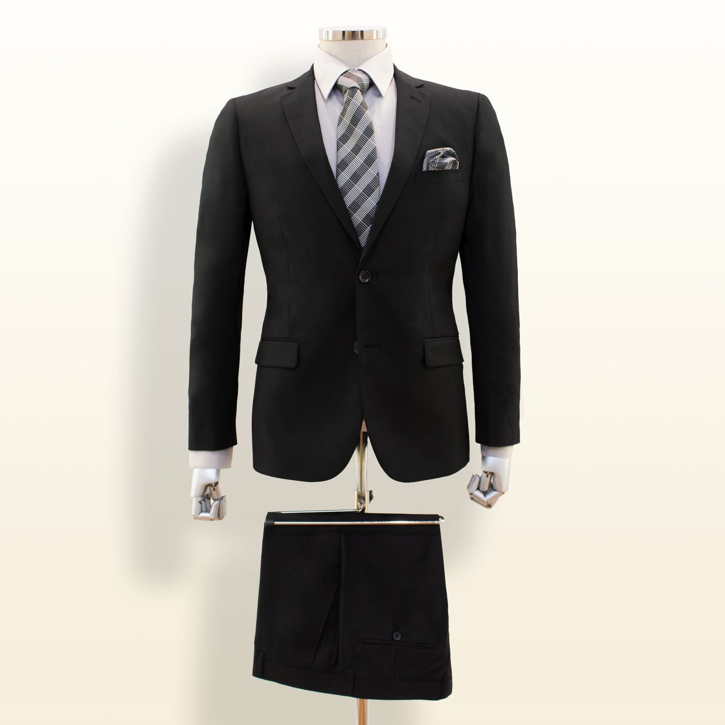 Carlo Lusso Black - Straight Slim