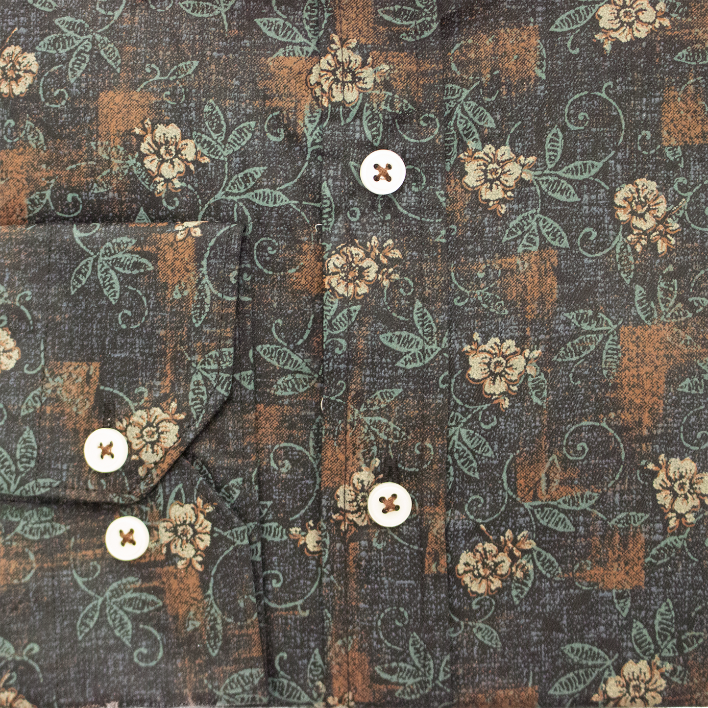 Mauro Bruni Slim Fit Shirt GreenBrown