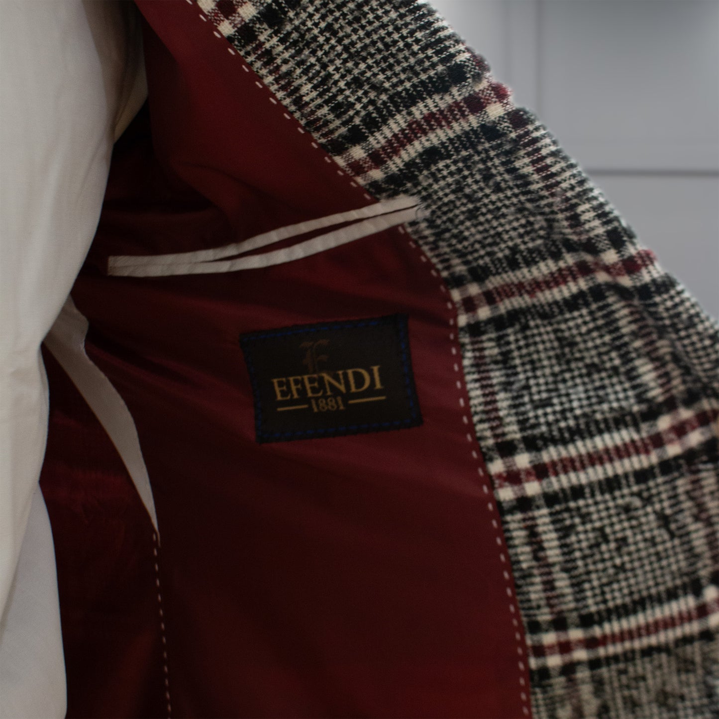 Efendi Grey Red - Slim Fit