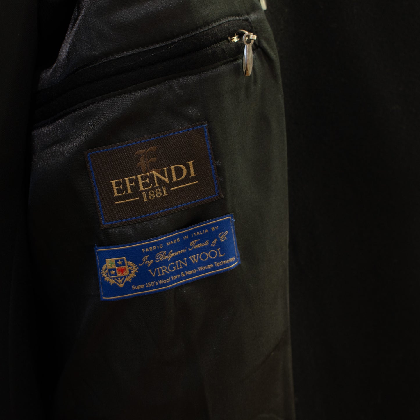 Efendi Black Belted Top Coat
