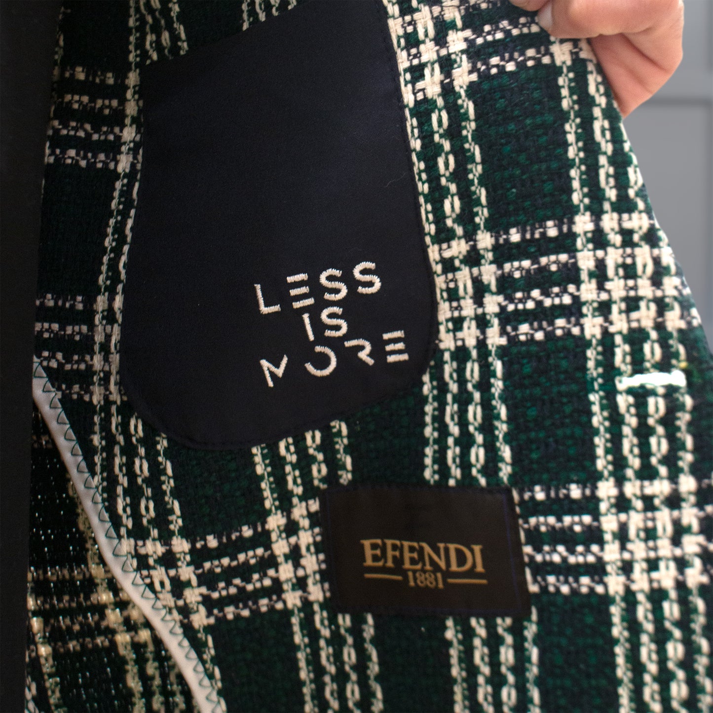 Efendi White Green - Slim Fit