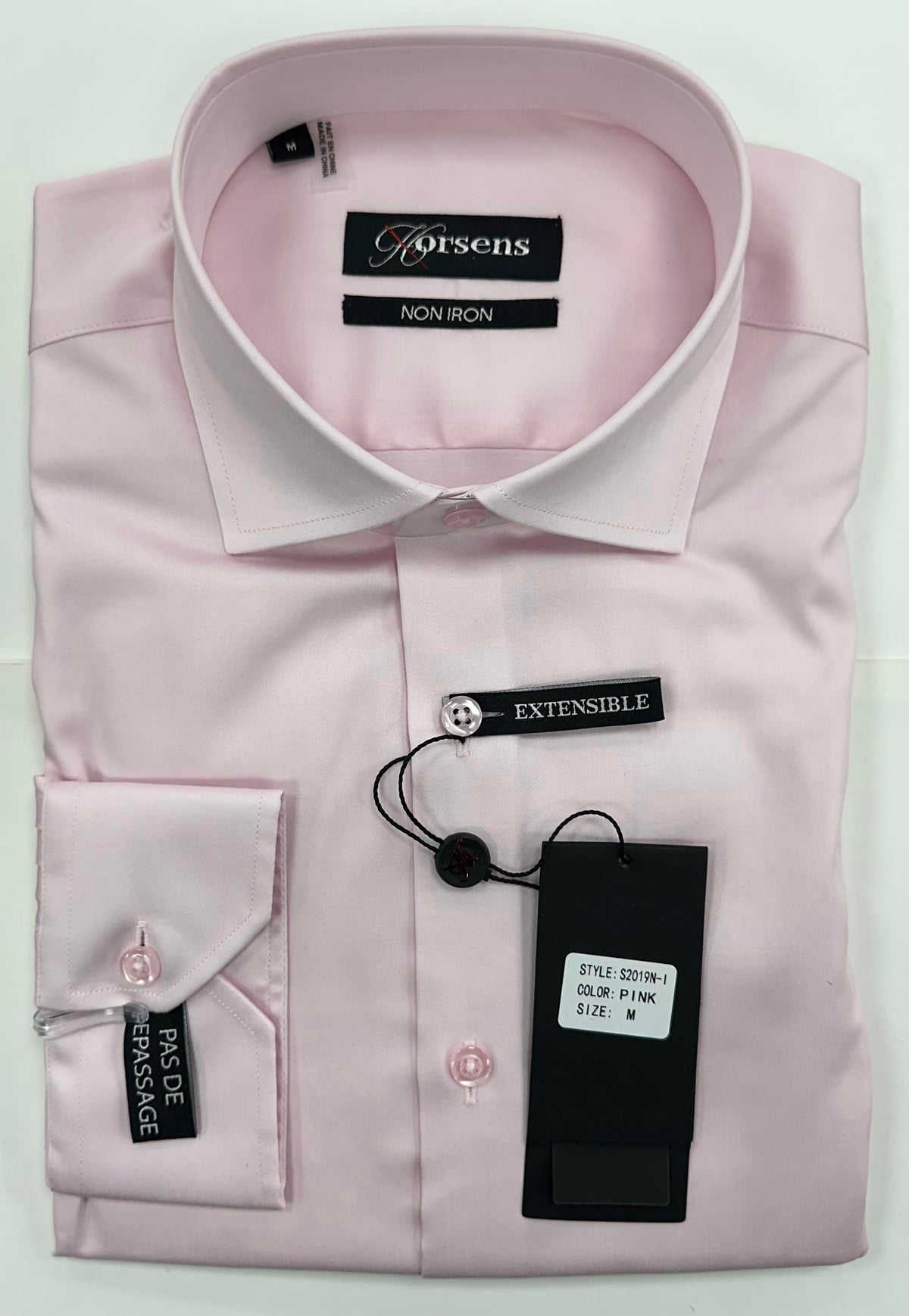 Pink Lief Horsen No Iron Dress Shirt