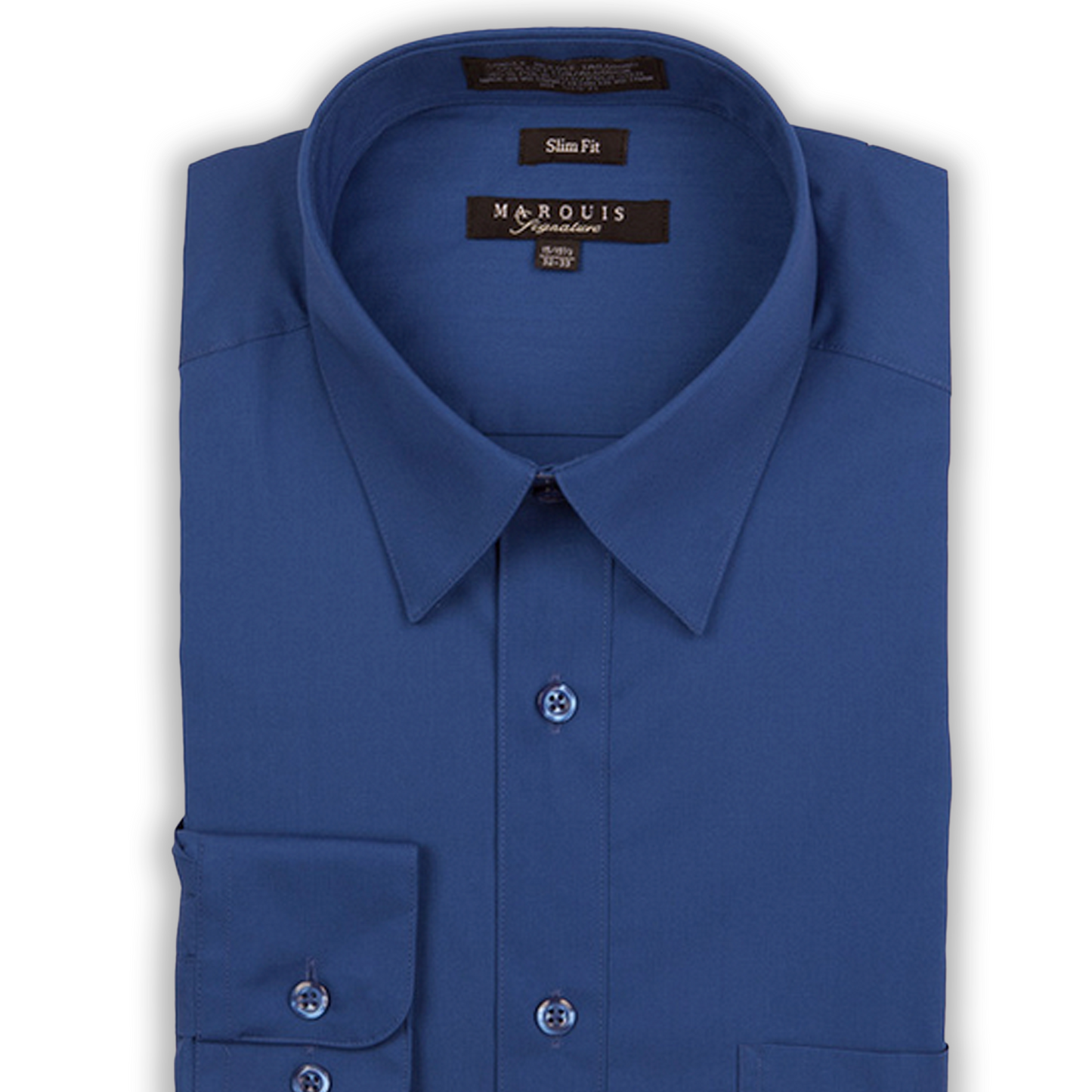 Marquis Royal Blue Slim Fit Shirt
