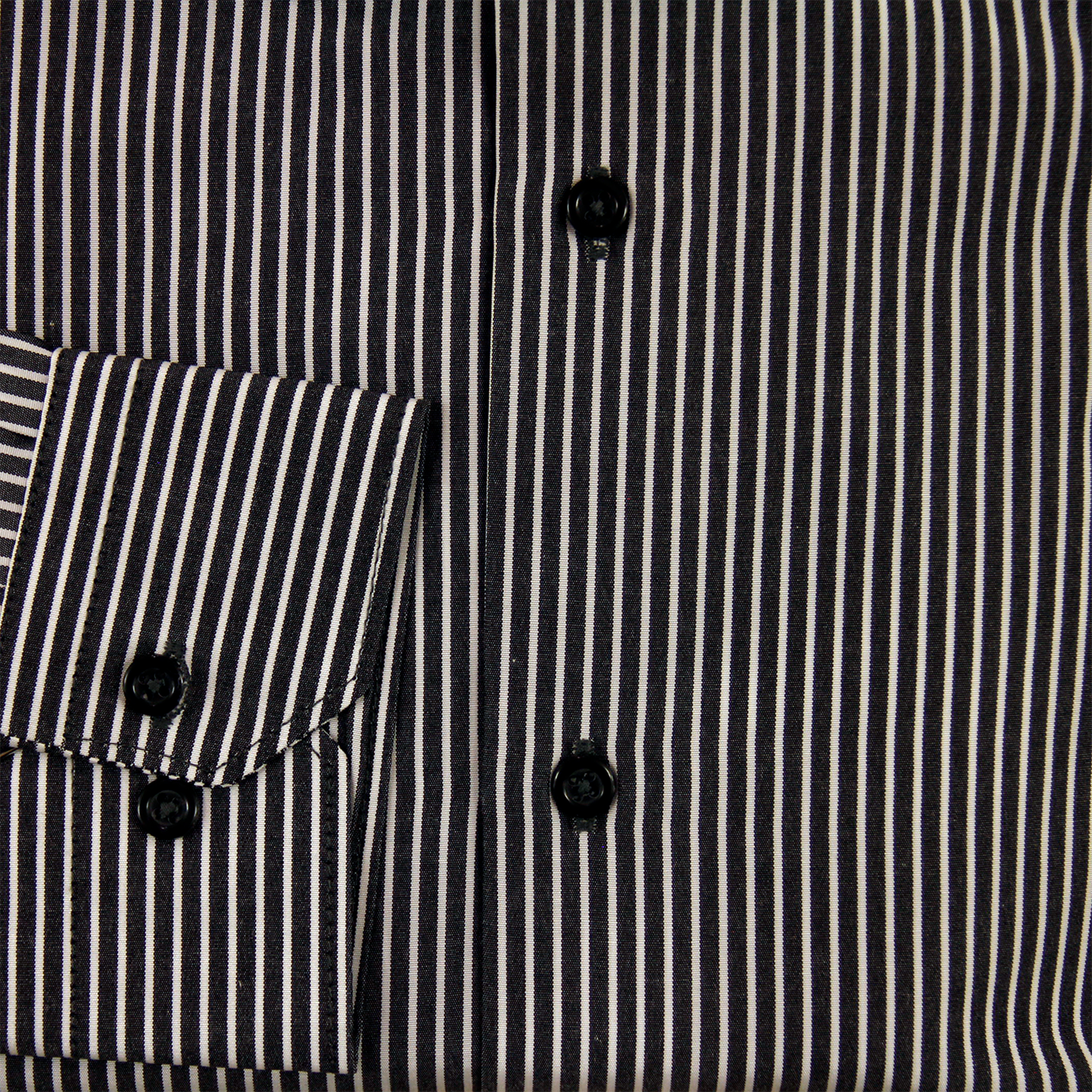 Black & White Slim Fit Formal Shirt