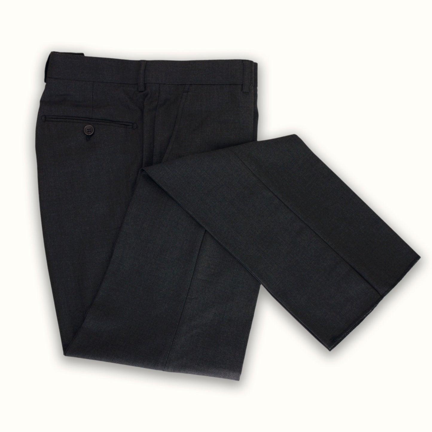 Slim Fit Solid Charcoal Pants