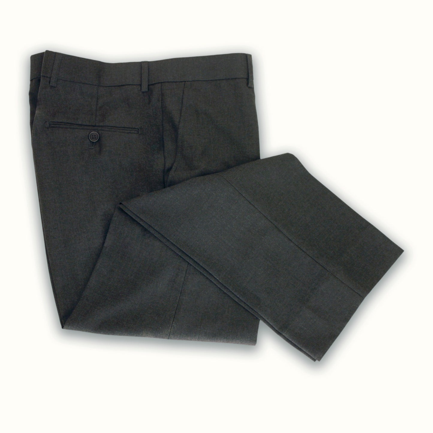 Slim Fit Solid Grey Pants