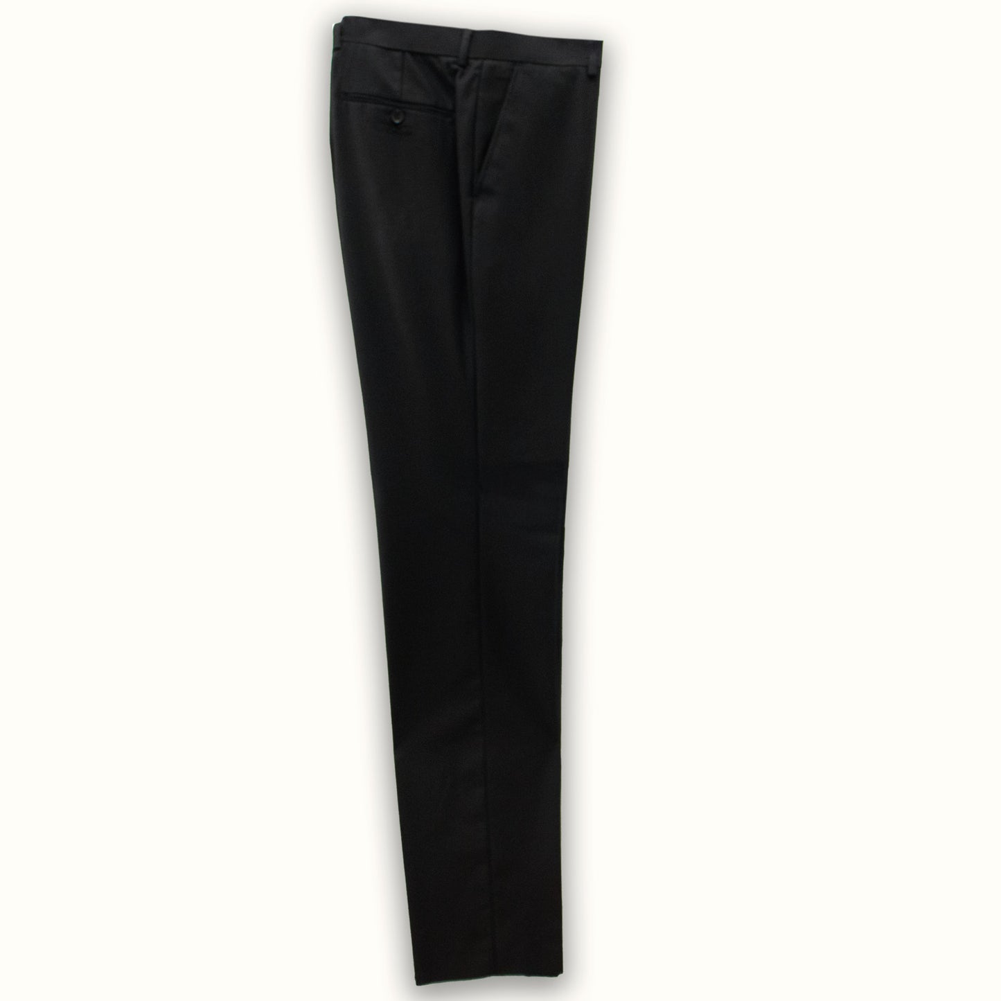 Slim Fit Solid Black Pants