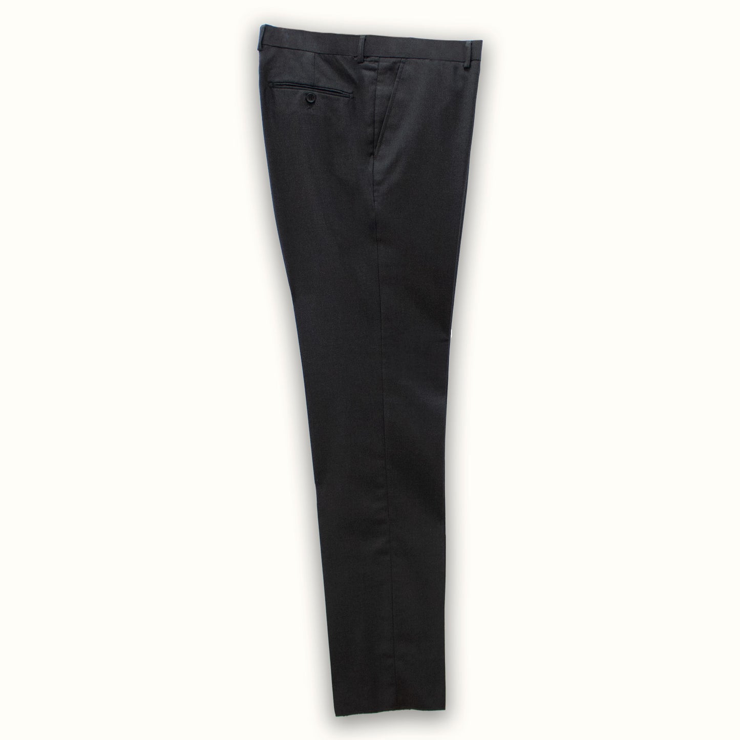 Slim Fit Solid Charcoal Pants
