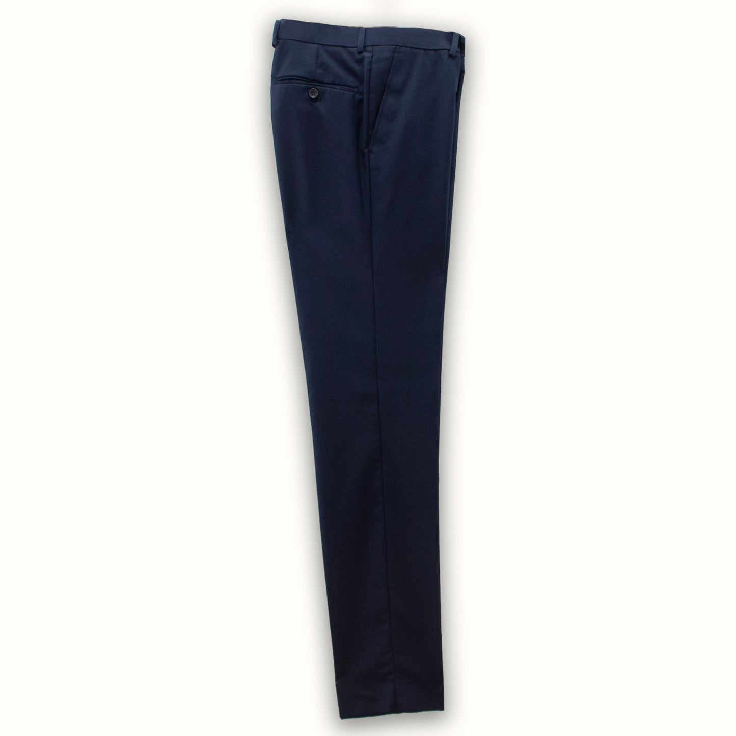 Slim Fit Solid Navy Pants