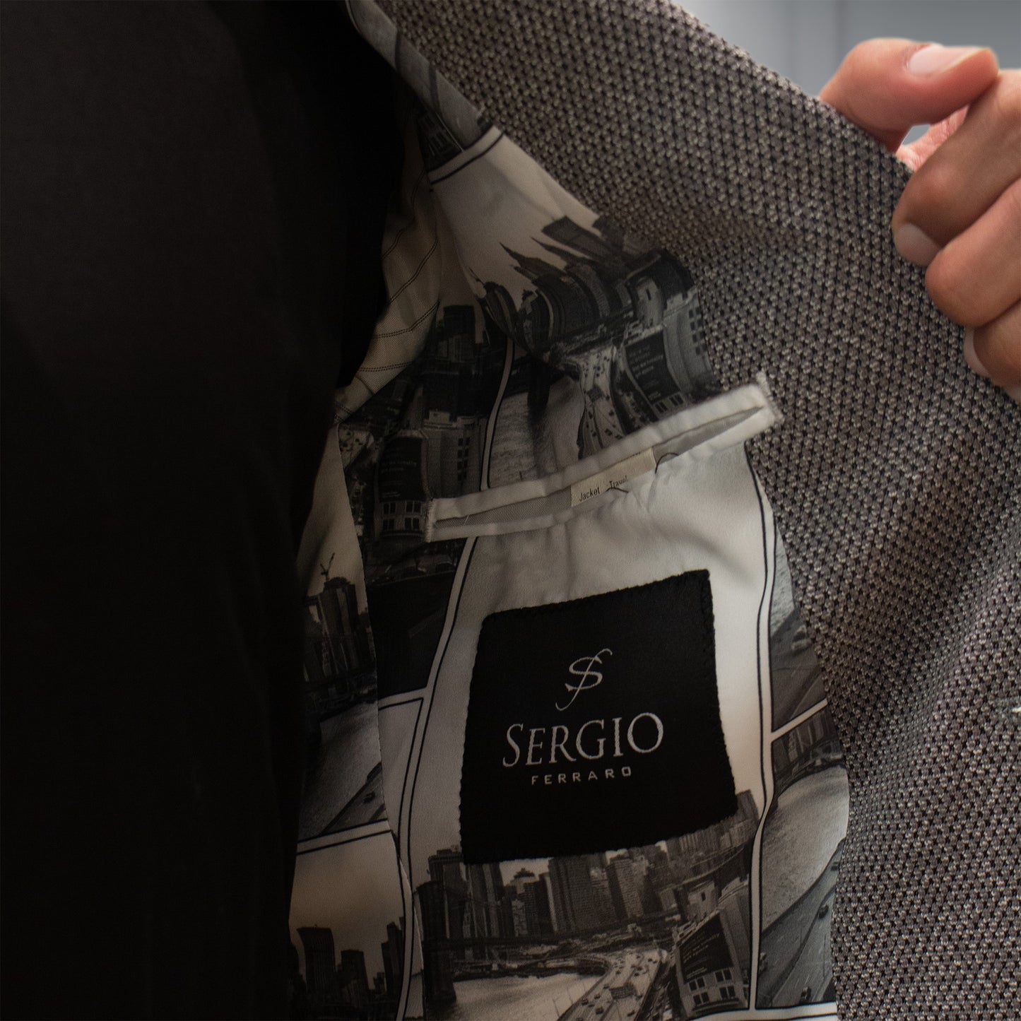 Sergio White/Black - Slim Fit