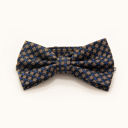 Nœud papillon noir et bleu - Imprimé