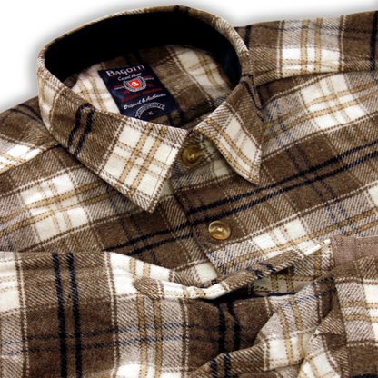 Brown Check Casual Shirt
