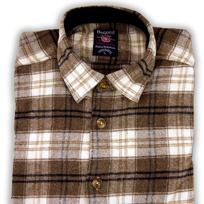 Brown Check Casual Shirt