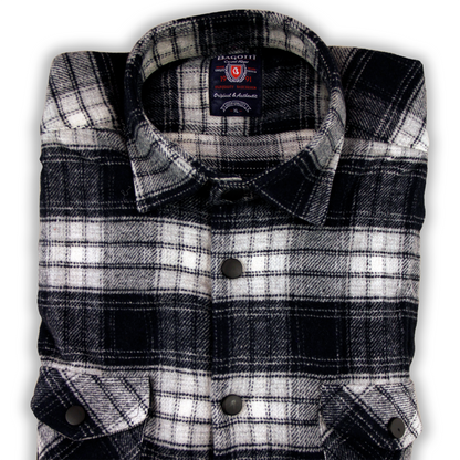 Chemise décontractée à carreaux bleue