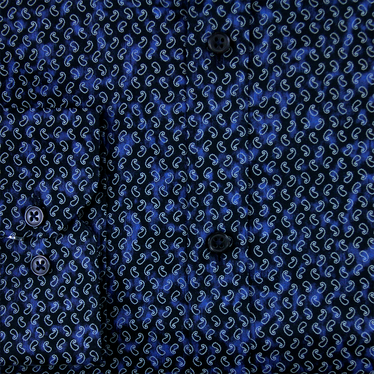 Blue Paisley Casual Shirt