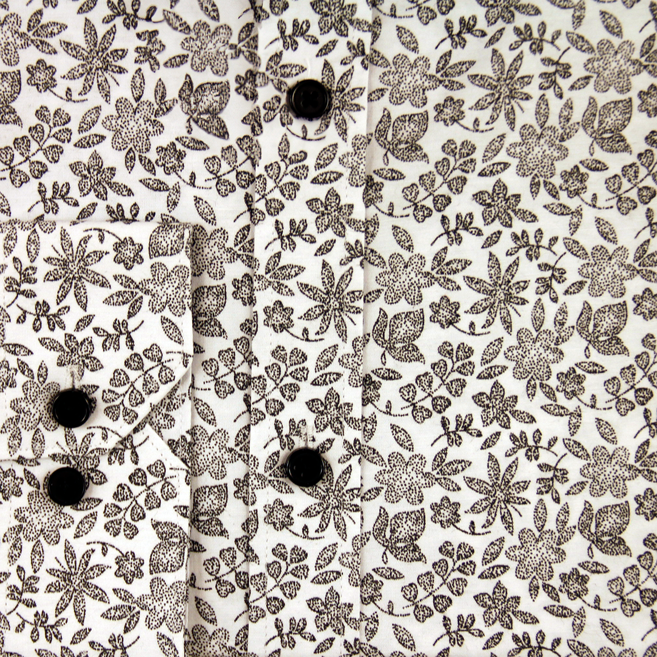 Chemise décontractée marron à fleurs