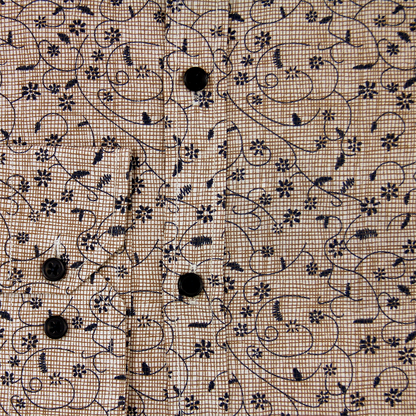 Chemise décontractée beige noire