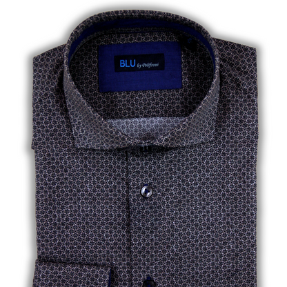 Purple Blue Formal Shirt