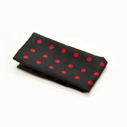 Nœud papillon à pois noir et rouge - Imprimé