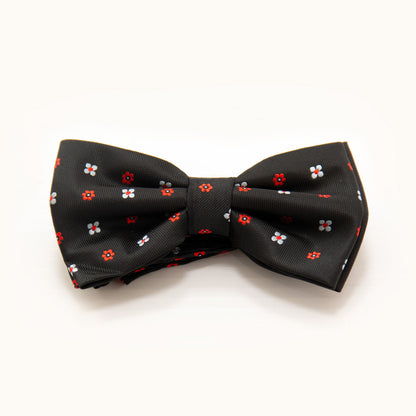 Nœud papillon noir et rouge - Imprimé