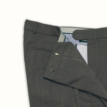 Slim Fit Solid Dark Grey Pants