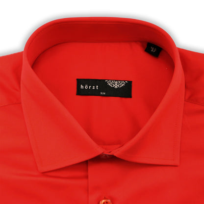 Solid Red Shirt (slim Fit)