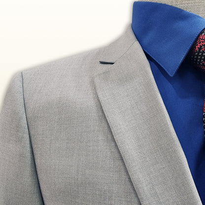 Carlo Lusso Gris Clair - Droit Slim