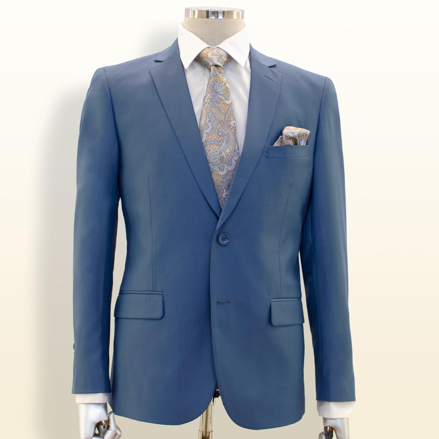 Carlo Lusso Bleu Clair - Droit Slim