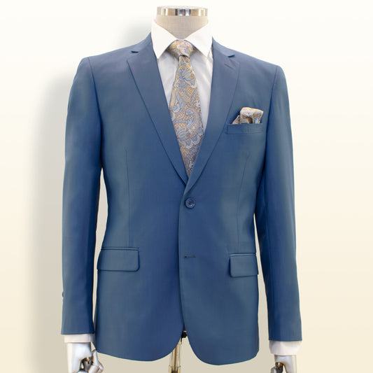 Carlo Lusso Bleu Clair - Droit Slim