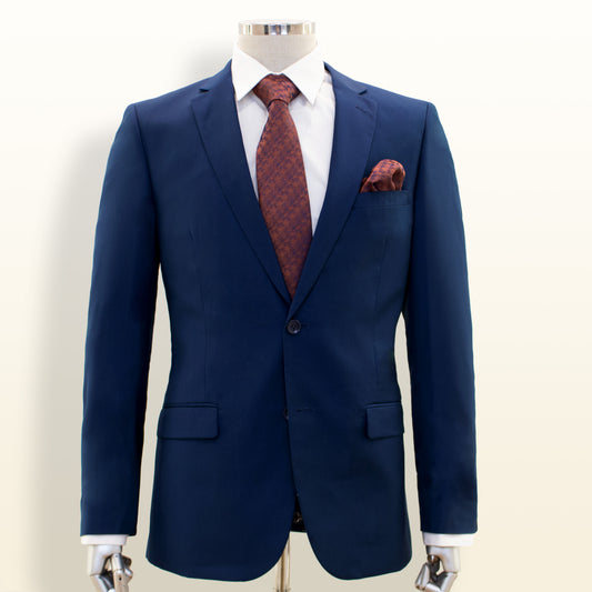 Carlo Lusso Bleu - Droit Slim