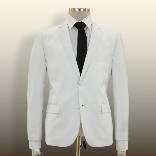 Carlo Lusso Blanc - Droit Slim