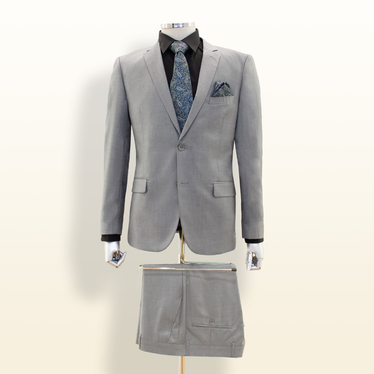 Carlo Lusso Gris - Droit Slim