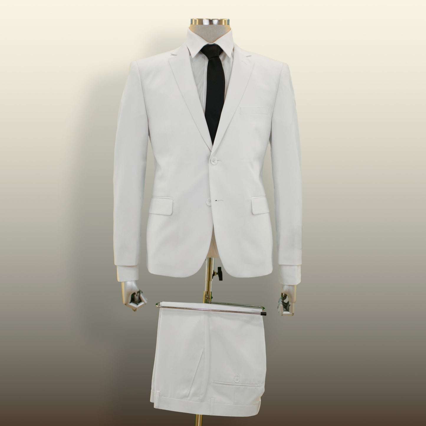Carlo Lusso Blanc - Droit Slim