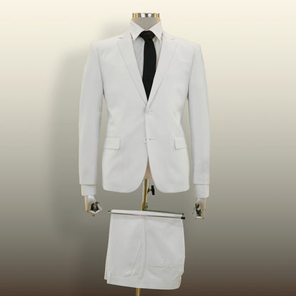 Carlo Lusso Blanc - Droit Slim