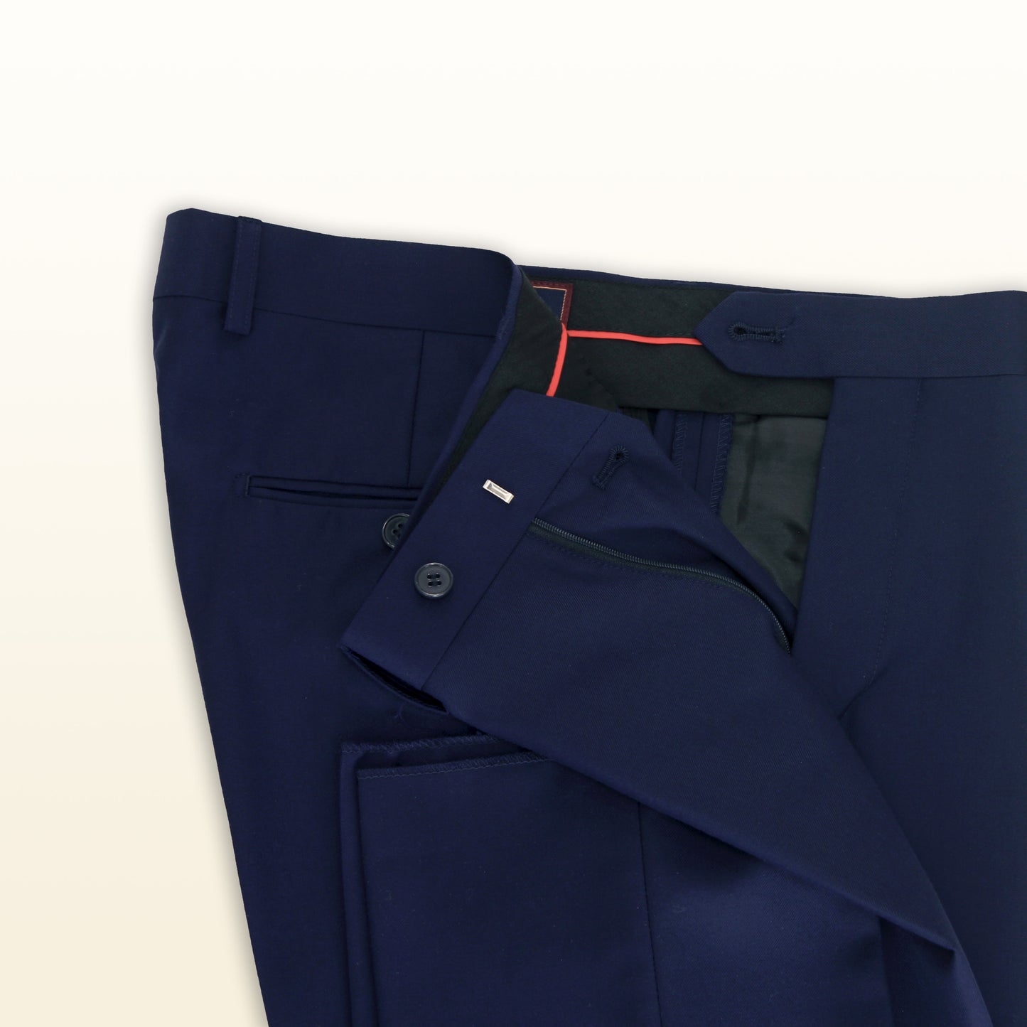 Carlo Lusso Bleu Foncé - Droit Slim