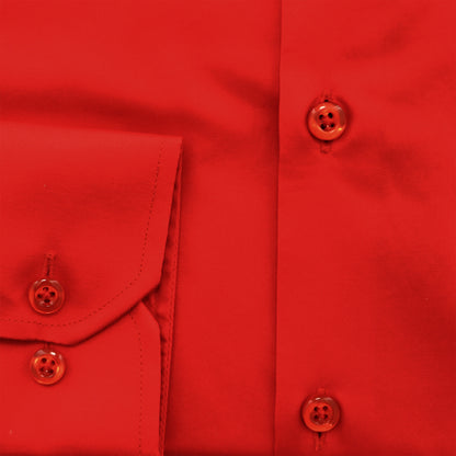 Solid Red Shirt (slim Fit)