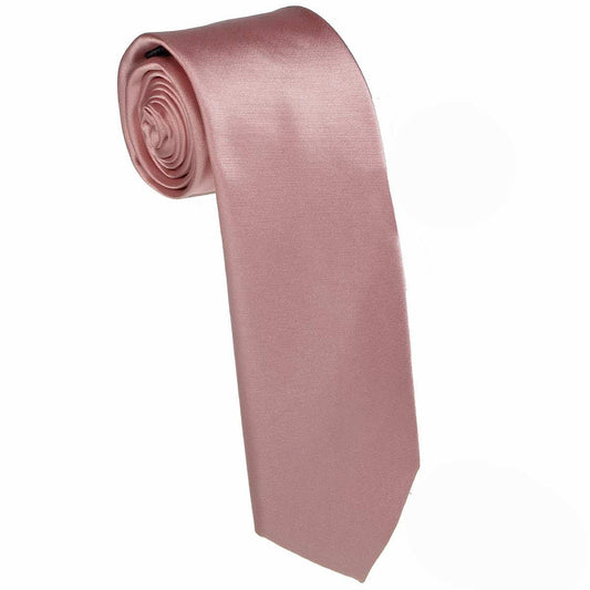 Cravate en microfibre - Rose poussiéreuse