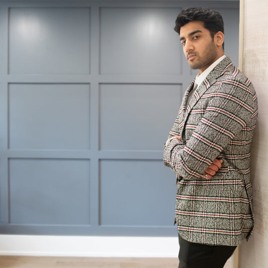 Efendi Grey Red - Slim Fit