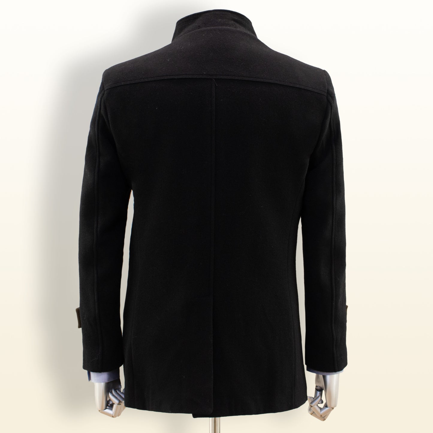Efendi Black Buttoned Top Coat