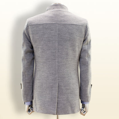 Efendi Grey Buttoned Top Coat